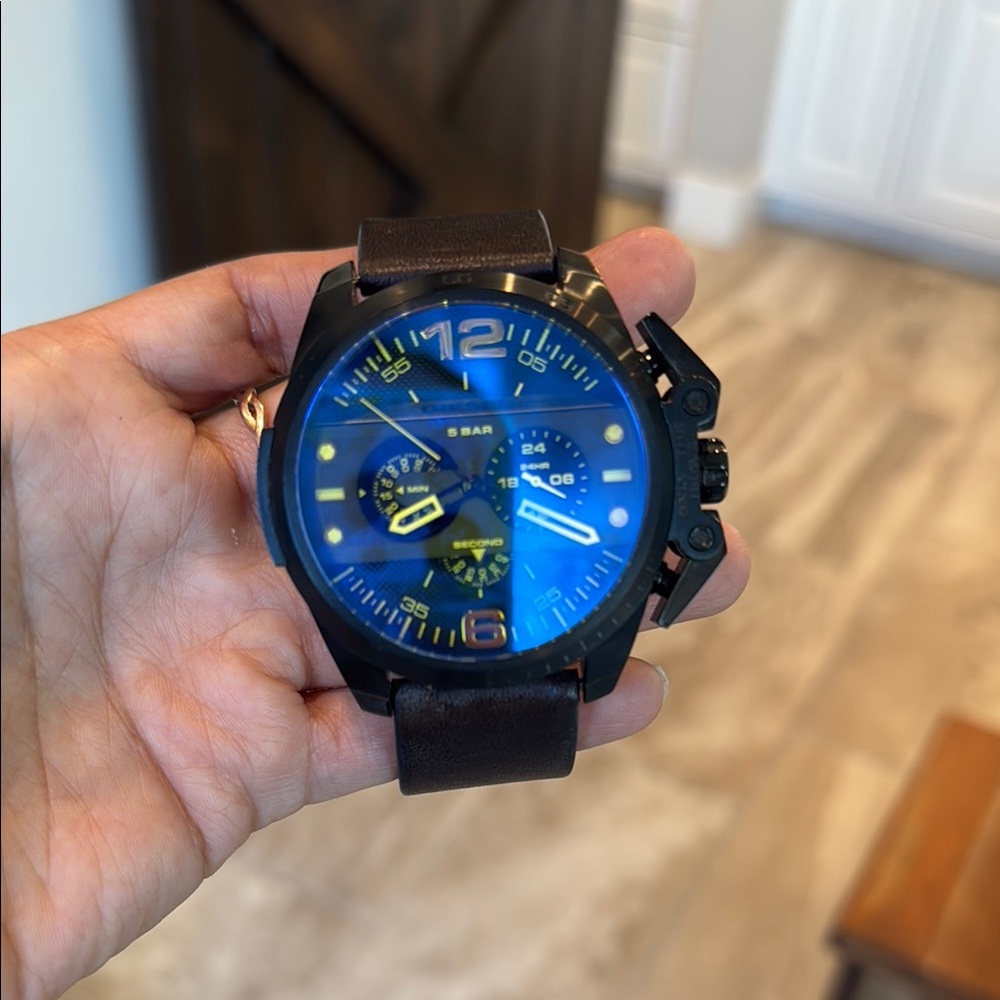 Men's Diesel Leather Watch